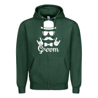 Sports Green groom bachelor party Zipper Hoodie - artisFamous