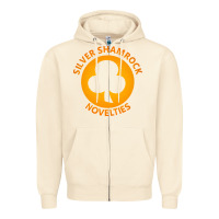 Sandshell silver shamrock novelties Zipper Hoodie - artisFamous