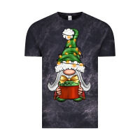 Cloud Black Christmas Gnome With Gift Vintage Tee - BundleAndBundleShop