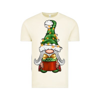 Vintage Arctic Christmas Gnome With Gift Vintage Tee - BundleAndBundleShop
