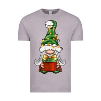Vintage Zinc Christmas Gnome With Gift Vintage Tee - BundleAndBundleShop