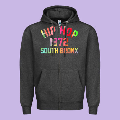 Hip Hop 1972 South Bronx Zipper Hoodie Designed By Artisfamous