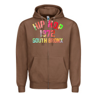Chestnut hip hop 1972 south bronx Zipper Hoodie - artisFamous