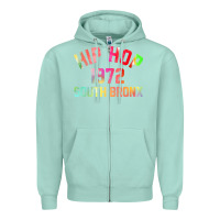 Seafoam hip hop 1972 south bronx Zipper Hoodie - artisFamous