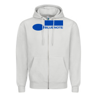 Dove Grey blue note records Zipper Hoodie - artisFamous