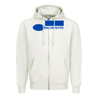 Oatmeal Heather blue note records Zipper Hoodie - artisFamous