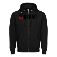 Black uswnt Zipper Hoodie - artisFamous