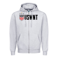 Heather Grey uswnt Zipper Hoodie - artisFamous