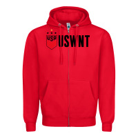 Red uswnt Zipper Hoodie - artisFamous
