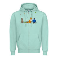 Seafoam do a barrel roll! Zipper Hoodie - artisFamous