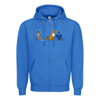 True Royal do a barrel roll! Zipper Hoodie - artisFamous