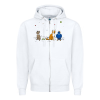 White do a barrel roll! Zipper Hoodie - artisFamous