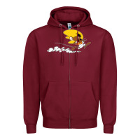 Burgundy speedy gonzales v taz bugs bunny mexico Zipper Hoodie - artisFamous