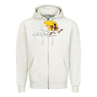 Oatmeal Heather speedy gonzales v taz bugs bunny mexico Zipper Hoodie - artisFamous