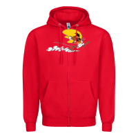 Red speedy gonzales v taz bugs bunny mexico Zipper Hoodie - artisFamous