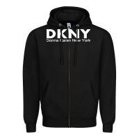 Black dknys Zipper Hoodie - artisFamous