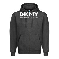 Charcoal Heather dknys Zipper Hoodie - artisFamous