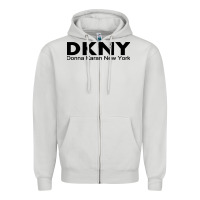 Dove Grey dknys Zipper Hoodie - artisFamous
