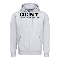 Heather Grey dknys Zipper Hoodie - artisFamous