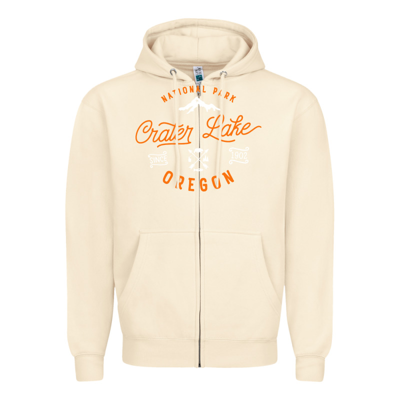Crater Lake Oregon National Park Vintage Retro Zipper Hoodie by artisFamous | Teevron