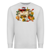 Dove Grey Fall charolais bull Premium Sweatshirt - RanaPortraitStore