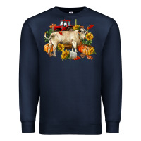 Navy Fall charolais bull Premium Sweatshirt - RanaPortraitStore