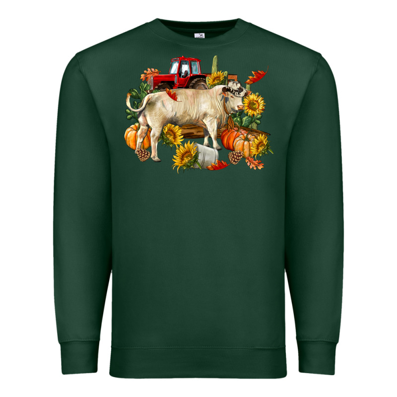 Fall Charolais Bull Premium Sweatshirt by RanaPortraitStore | Teevron