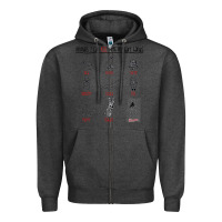 Charcoal Heather animals i can kill with my bare hands Zipper Hoodie - artisFamous