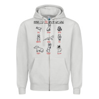 Dove Grey animals i can kill with my bare hands Zipper Hoodie - artisFamous