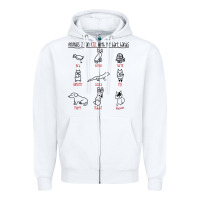 White animals i can kill with my bare hands Zipper Hoodie - artisFamous