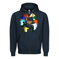 Navy wings of fire Zipper Hoodie - artisFamous