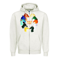 Oatmeal Heather wings of fire Zipper Hoodie - artisFamous