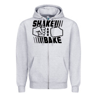 Heather Grey shake and bake Zipper Hoodie - artisFamous