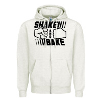 Oatmeal Heather shake and bake Zipper Hoodie - artisFamous