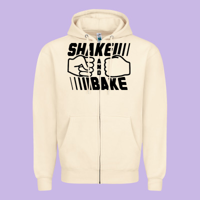 Shake And Bake Zipper Hoodie Designed By Artisfamous