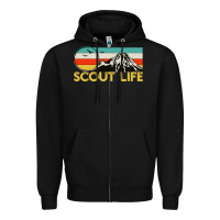Black scout Zipper Hoodie - artisFamous