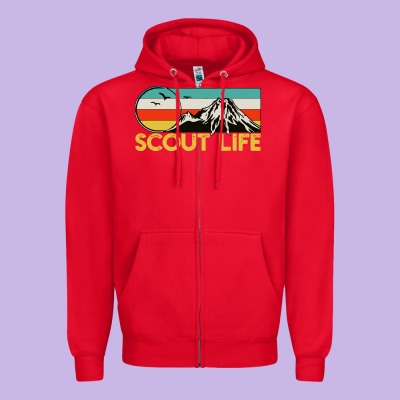 Scout Zipper Hoodie Designed By Artisfamous