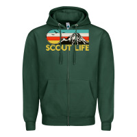 Sports Green scout Zipper Hoodie - artisFamous