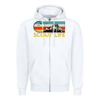 White scout Zipper Hoodie - artisFamous