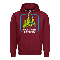 Burgundy snort pines not lines funny boy going to school vintage Zipper Hoodie - artisFamous