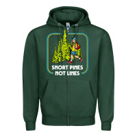 Sports Green snort pines not lines funny boy going to school vintage Zipper Hoodie - artisFamous