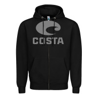 Black costa del mar Zipper Hoodie - artisFamous