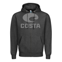 Charcoal Heather costa del mar Zipper Hoodie - artisFamous