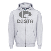 Heather Grey costa del mar Zipper Hoodie - artisFamous