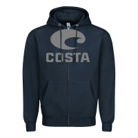 Navy costa del mar Zipper Hoodie - artisFamous
