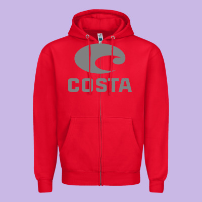 Costa Del Mar Zipper Hoodie Designed By Artisfamous