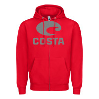 Red costa del mar Zipper Hoodie - artisFamous