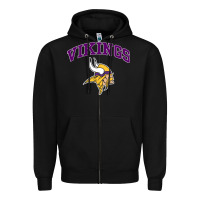 Black vikings style Zipper Hoodie - artisFamous