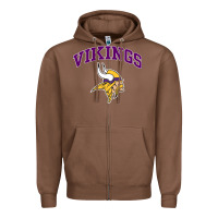 Chestnut vikings style Zipper Hoodie - artisFamous