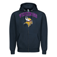 Navy vikings style Zipper Hoodie - artisFamous